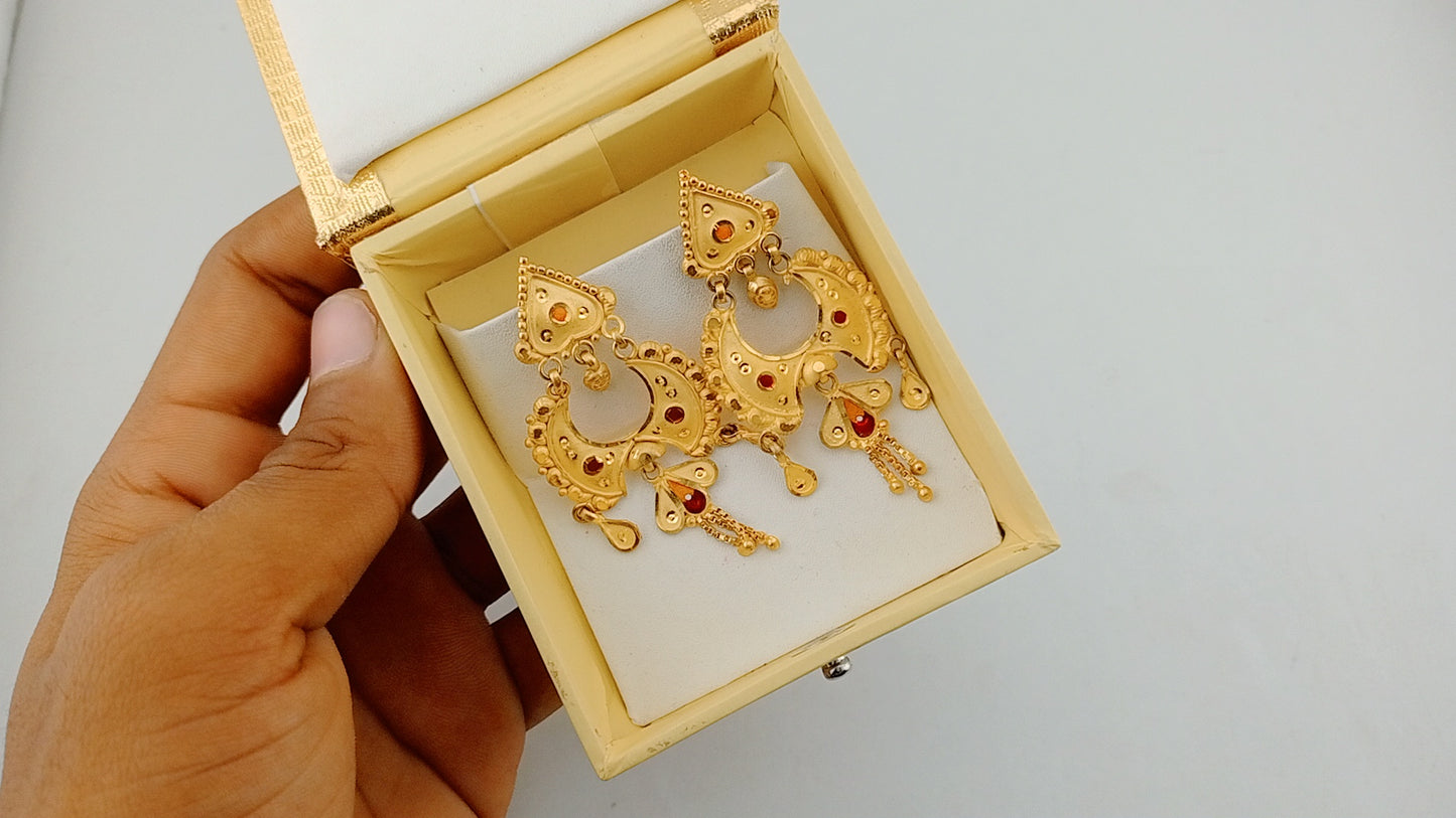 Big earrings