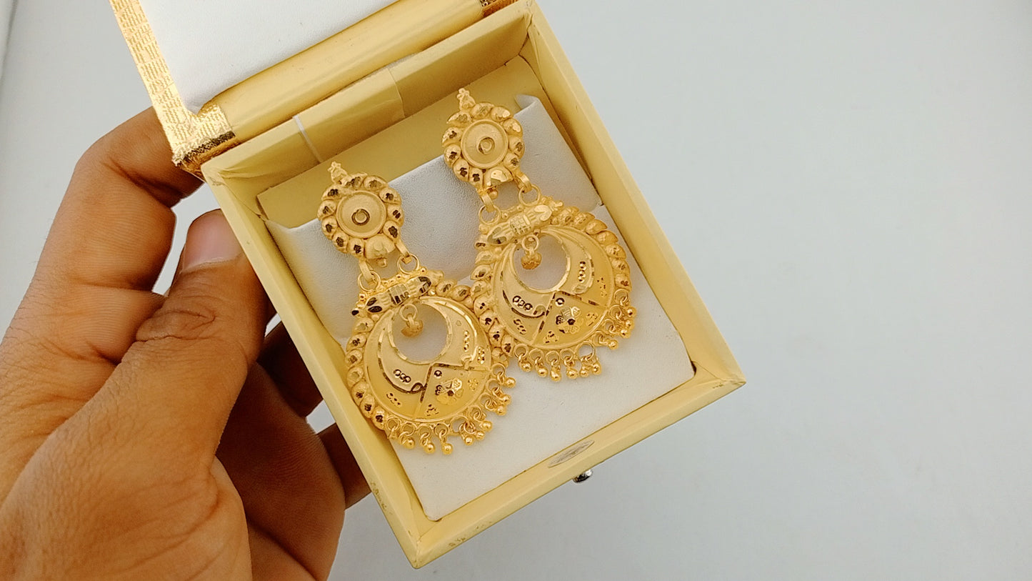 Big earrings