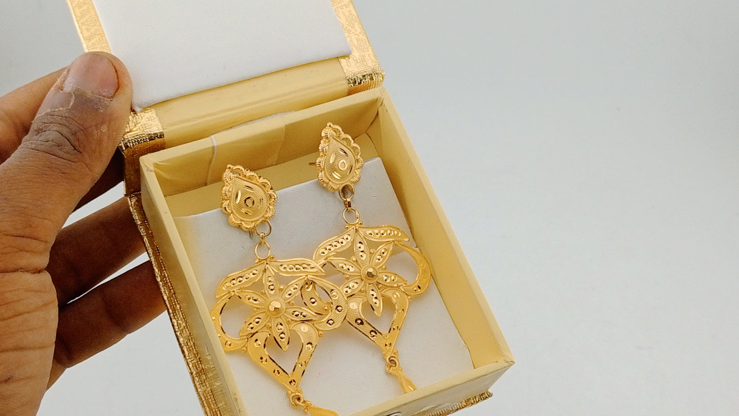 Big earrings