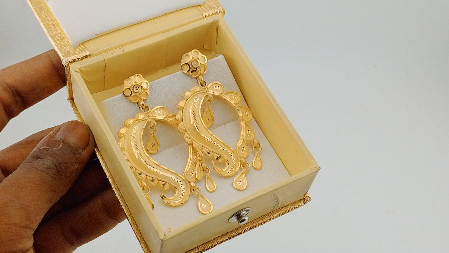 Big earrings