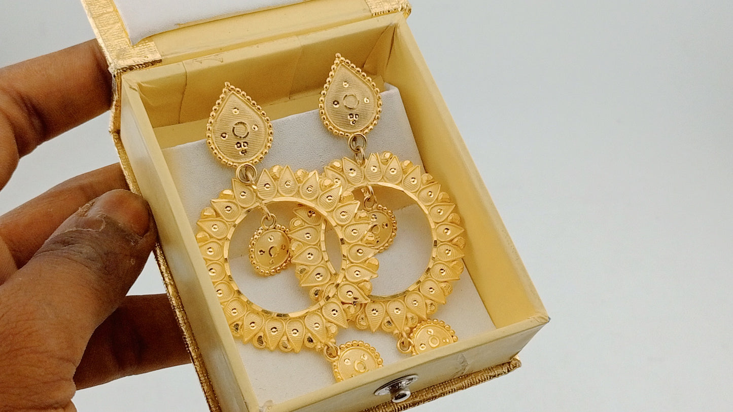 Big earrings
