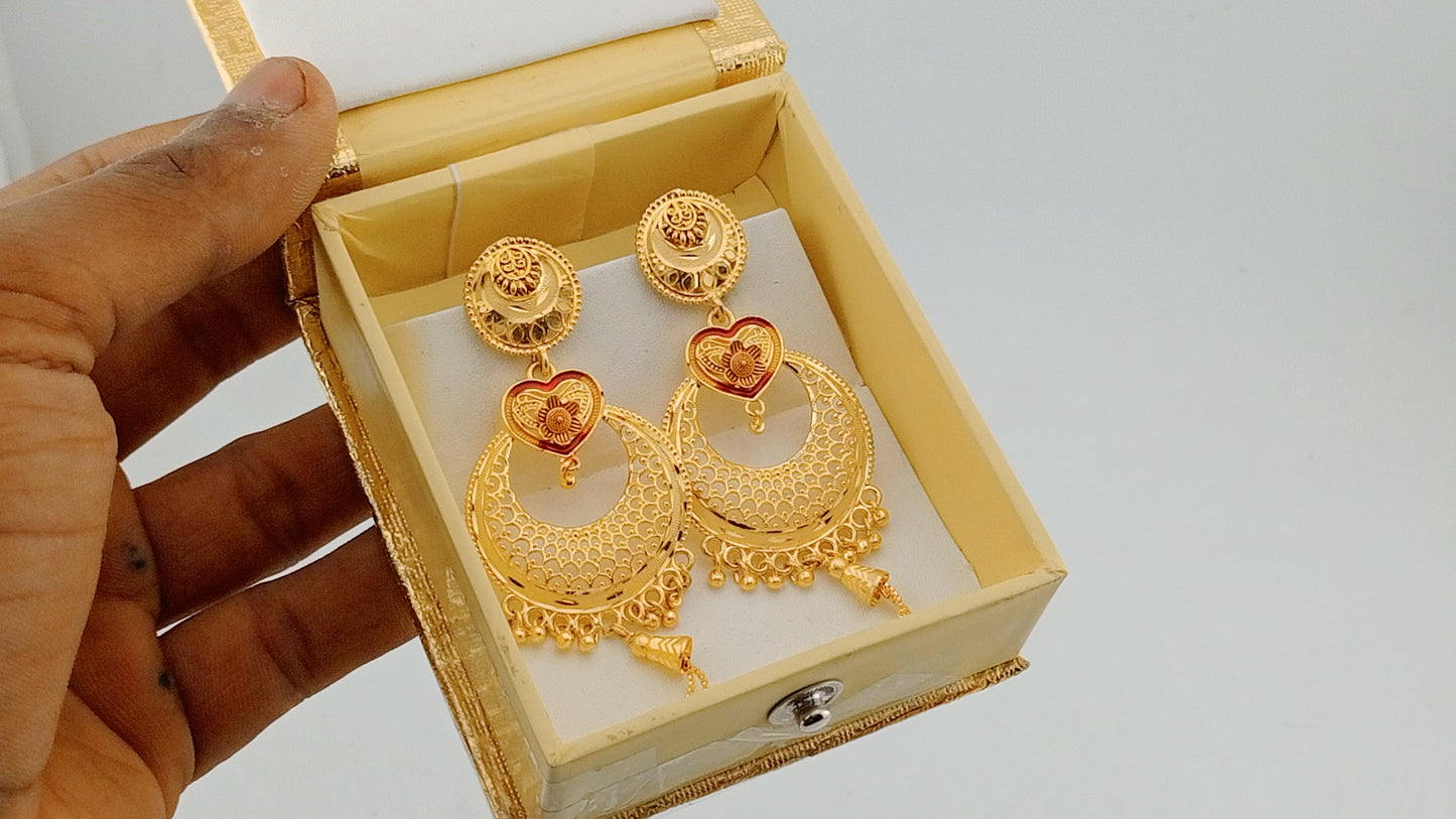 Big earrings