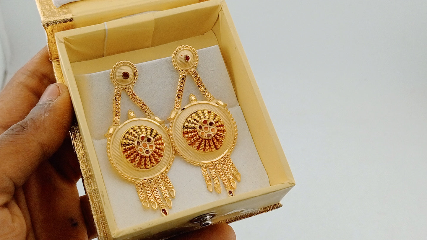 Big earrings